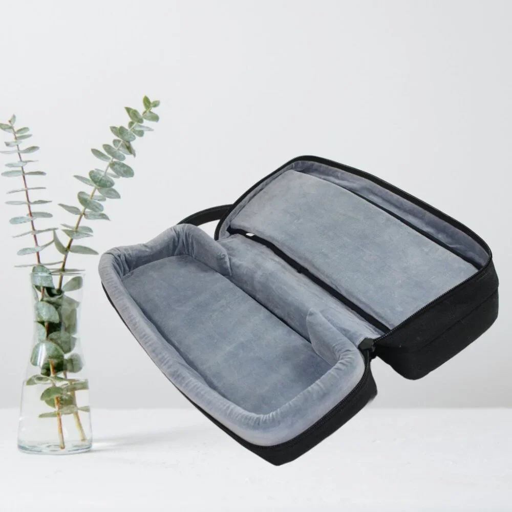 Gard Mid-Suspension Flute Black Canvas Leather Large Accessory Gig Bag - Picture 5 of 7